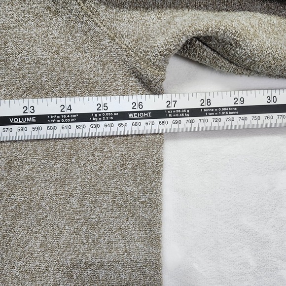 Greg Norman Mens Quarter Zip Pullover Sweater XL TG Beige Heathered Fleece Golf - Picture 6 of 8